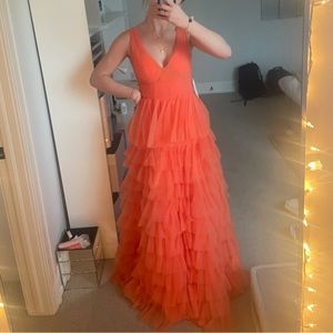 Orange Prom Dress/ Ball-Gown